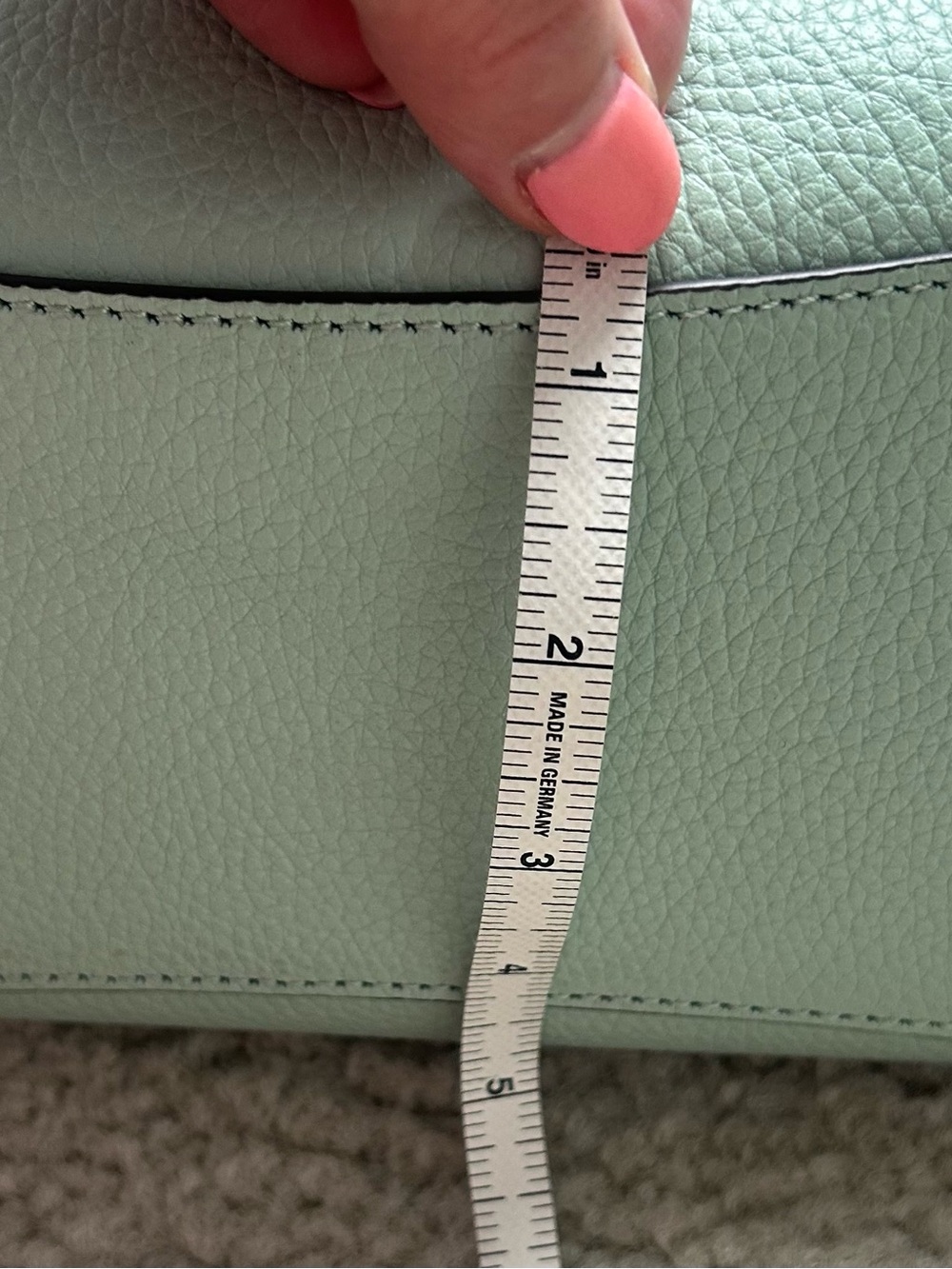 Kate Spade Mint Green Leather Shoulder Bag with Matching Wallet - Picture 8 of 16